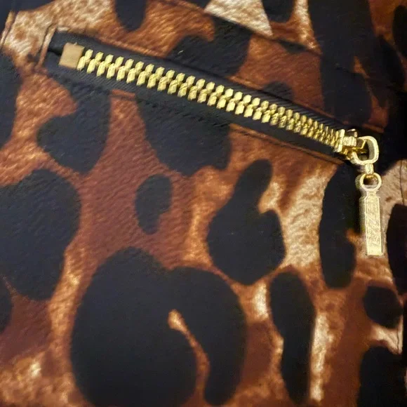 Rafaella Brown and Black Animal Print Blouse - Picture 4 of 9